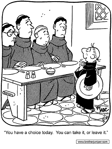 Post image for Comic# 0053 from the book “Brother Juniper at Work and Play.”