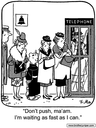 Post image for Comic# 0044 from the book “Brother Juniper At Work and Play.”