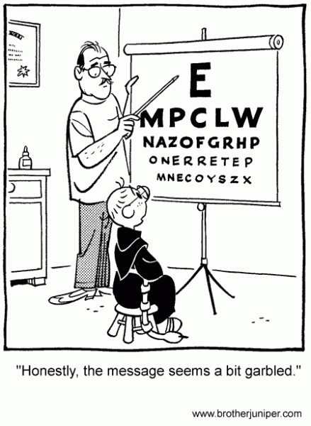 Cartoon 47 from Inside Brother Juniper Cartoon 47 from Inside Brother Juniper