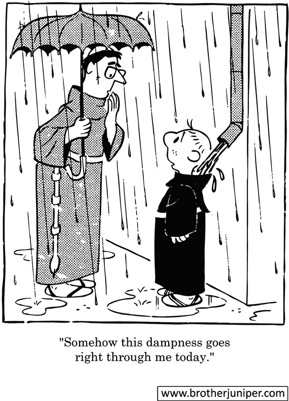 Post image for Brother Juniper Cartoon by Fr. Justin ‘Fred’ McCarthy