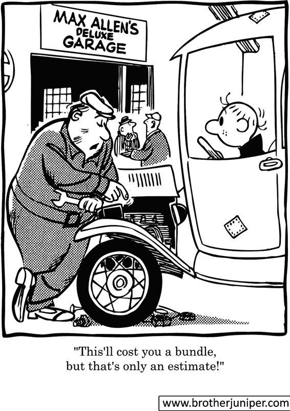 Post image for Brother Juniper Cartoon by Fr. Justin ‘Fred’ McCarthy