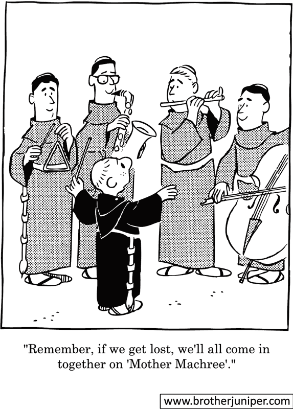 Post image for Brother Juniper Cartoon by Fr. Justin ‘Fred’ McCarthy